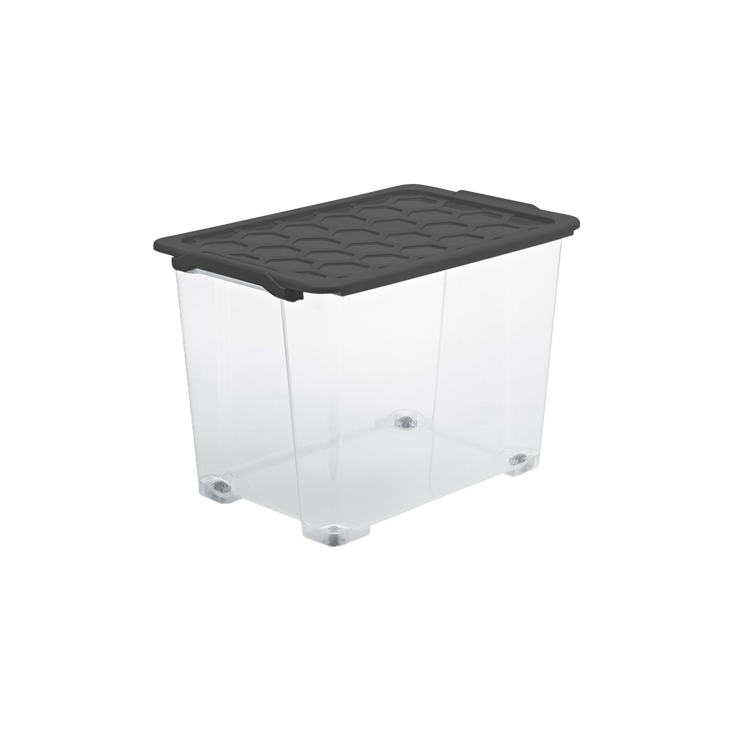 Storage Box with Lid and Wheels 65L l EVO SAFE KEEPING
