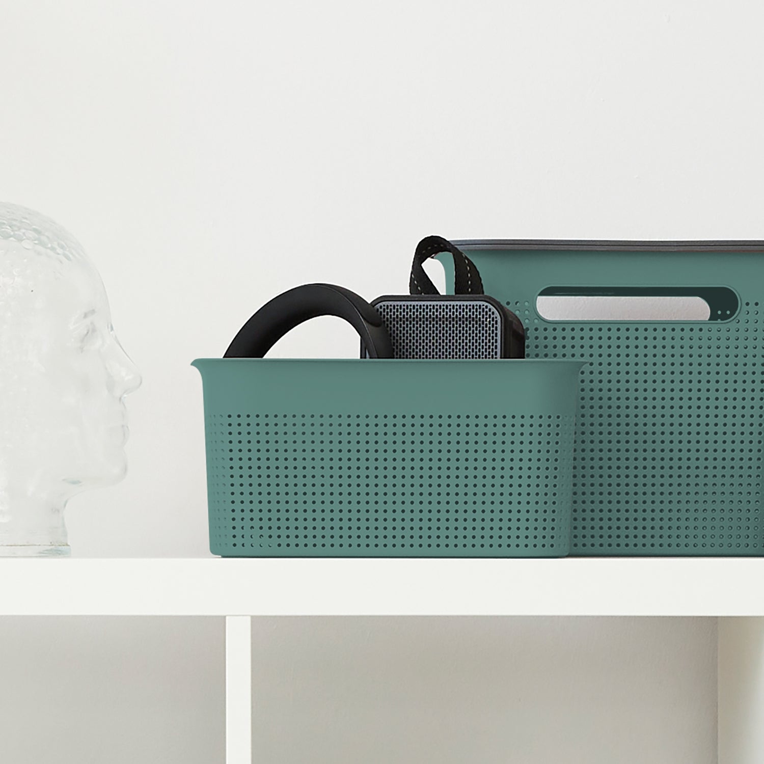 Set 2 pz Cesto con coperchio 7 l BRISEN