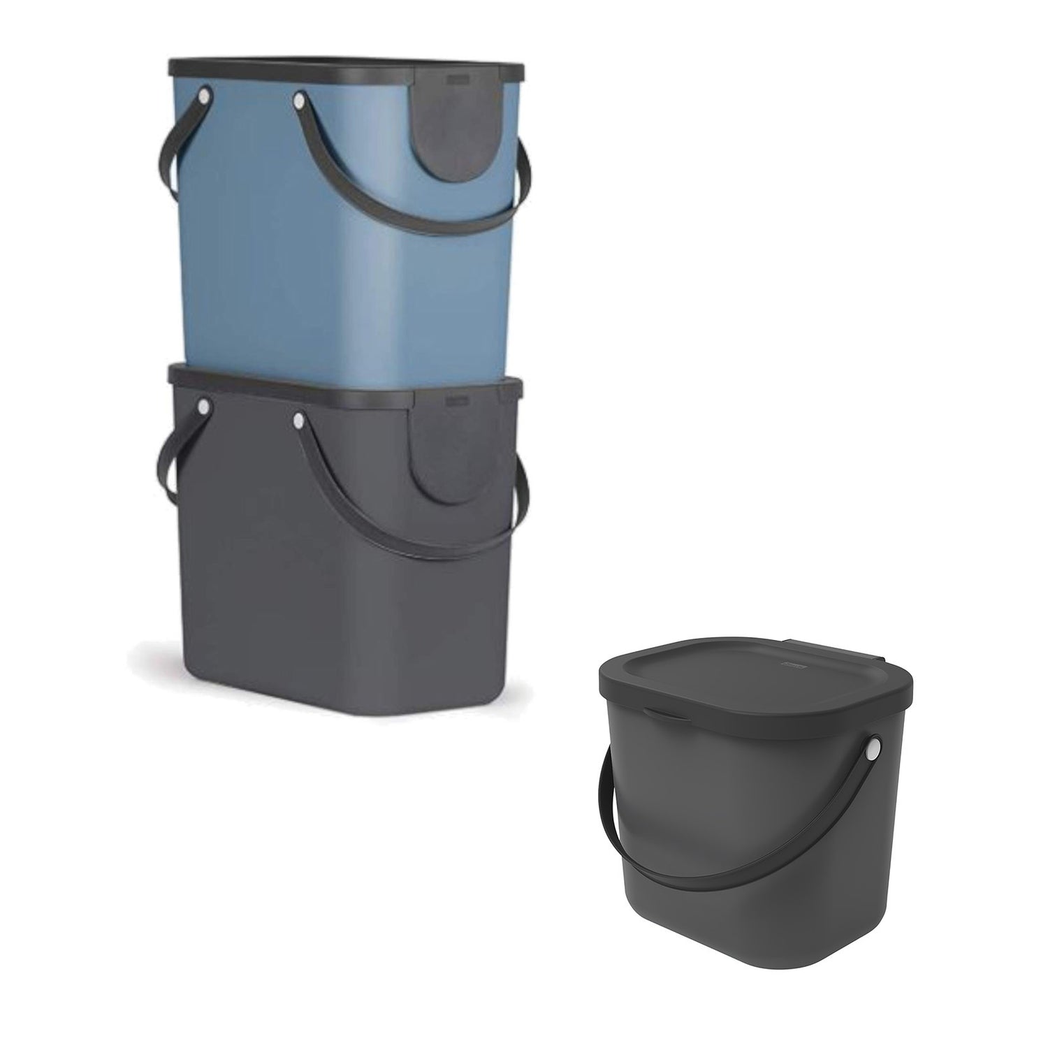 Recycling Waste Bin Set 3pc 6L & 25L l ALBULA