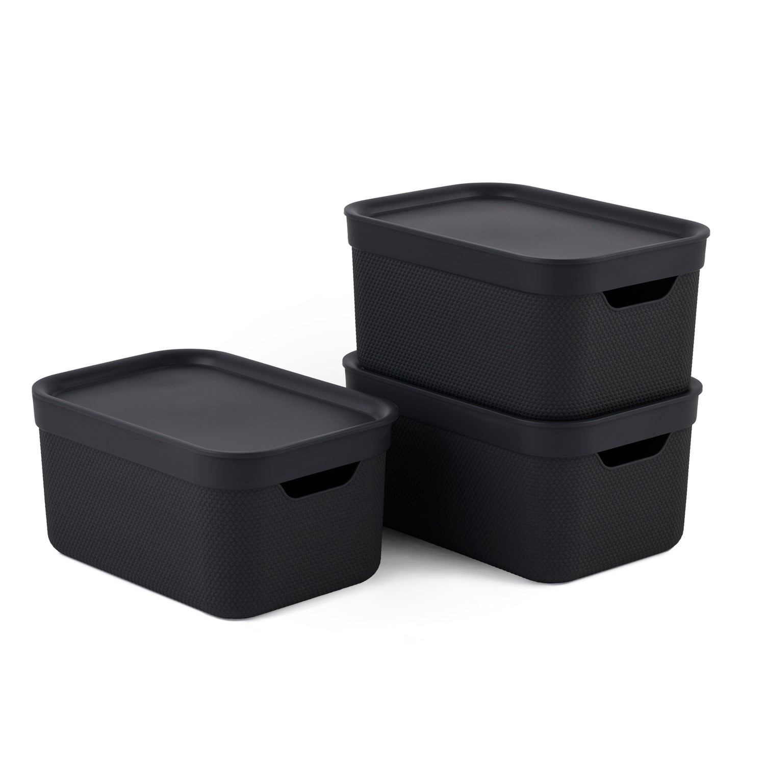 Decorative Boxes With Lid 3pc Set DIN A5 l JIVE