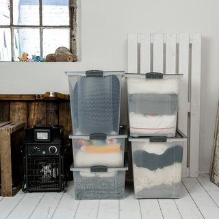 Set de 6 boîtes de rangement A3 en plastique facile à entretenir (PP)