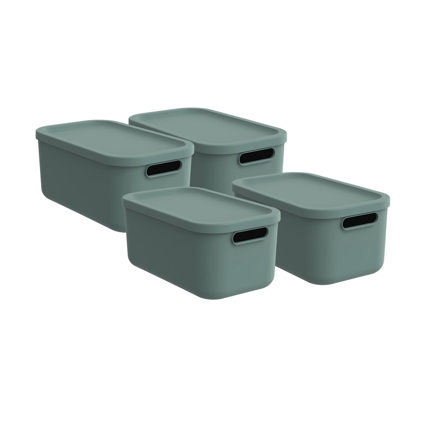 Aufbewahrungsbox 4er Set 12 l ALBULA LIGHT