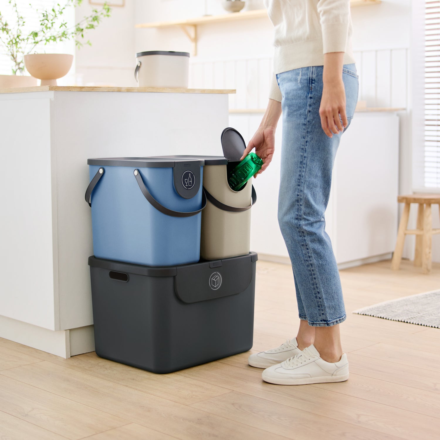 Set Recyclingbehälter 3 tlg. ALBULA