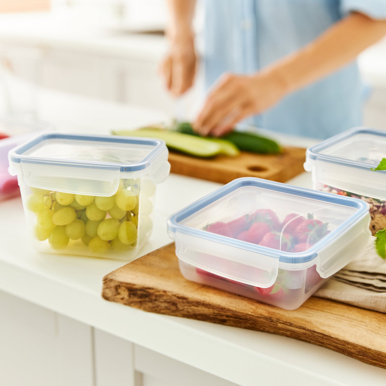Set Frischhaltedosen 5 tlg. - 0,8l CLIC & LOCK