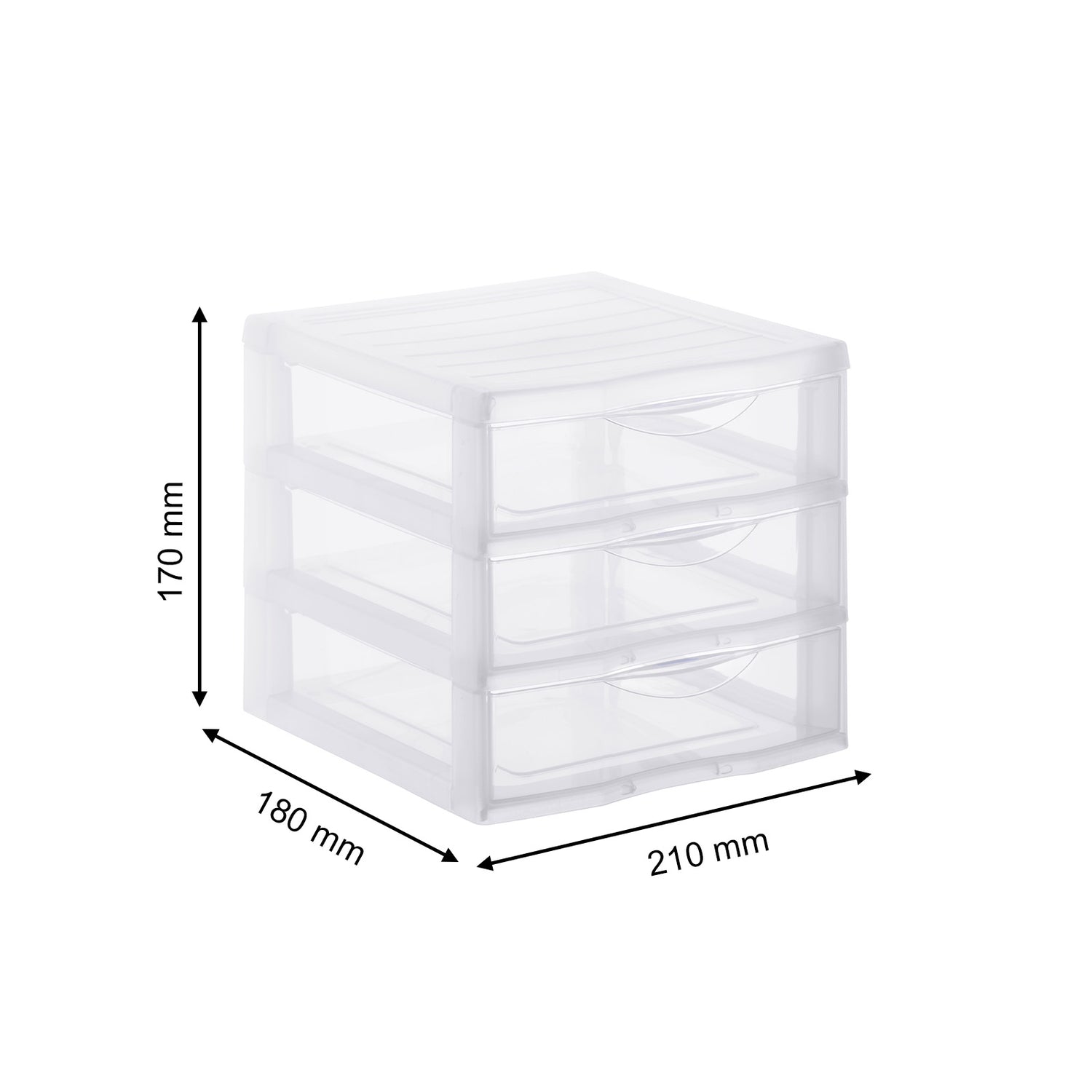 Boîte à tiroirs A6, 3 tiroirs ORGAMIX