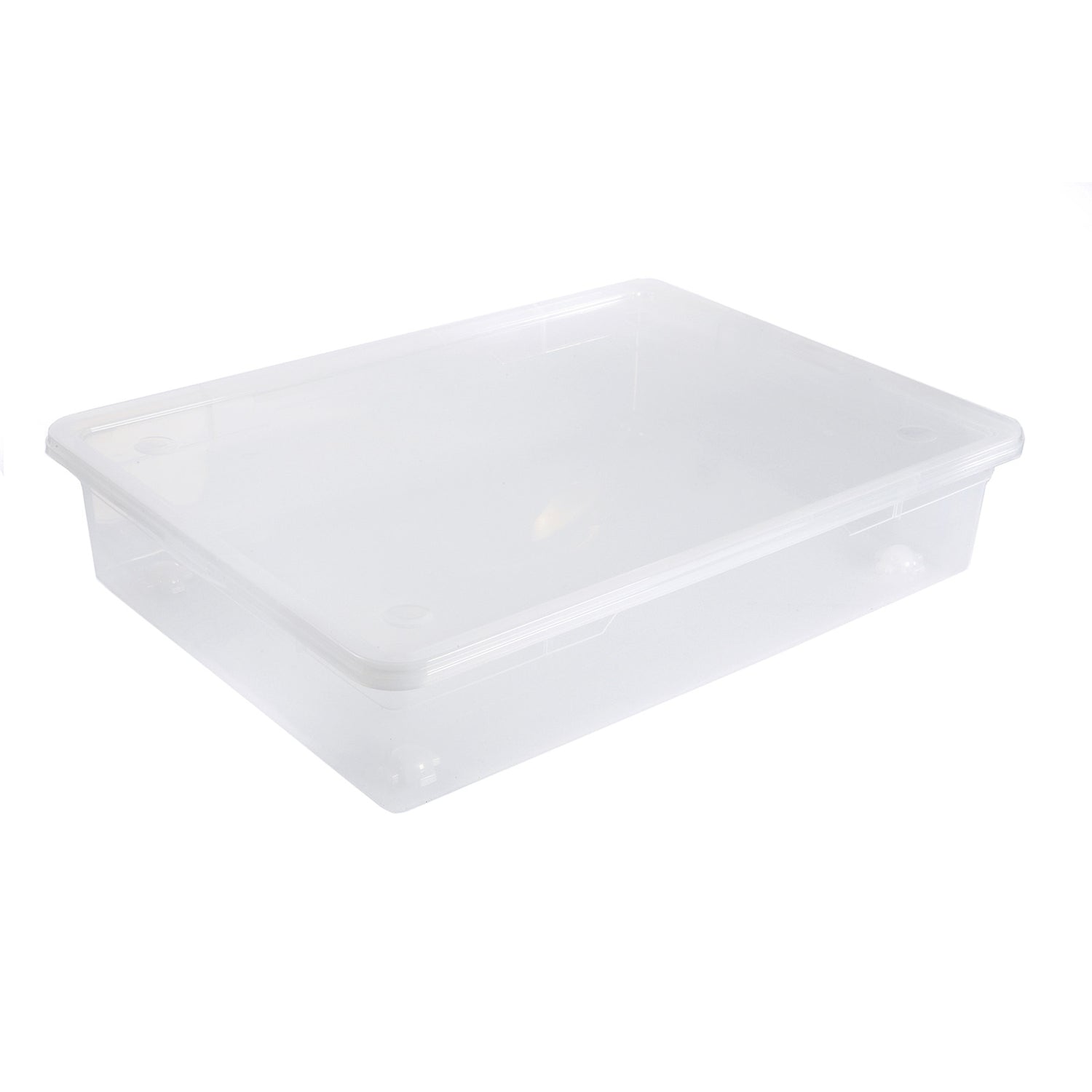 Clear Box Mega under bed box with wheels