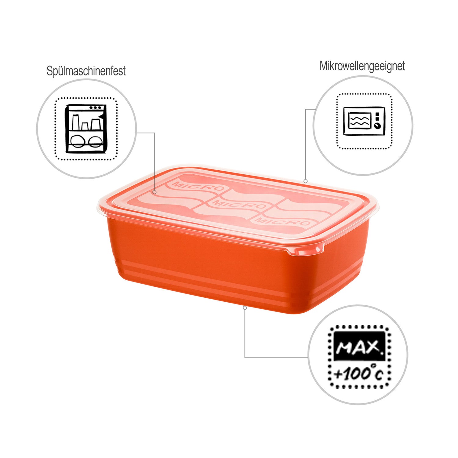 Contenitore per microonde 3.7 l ECO