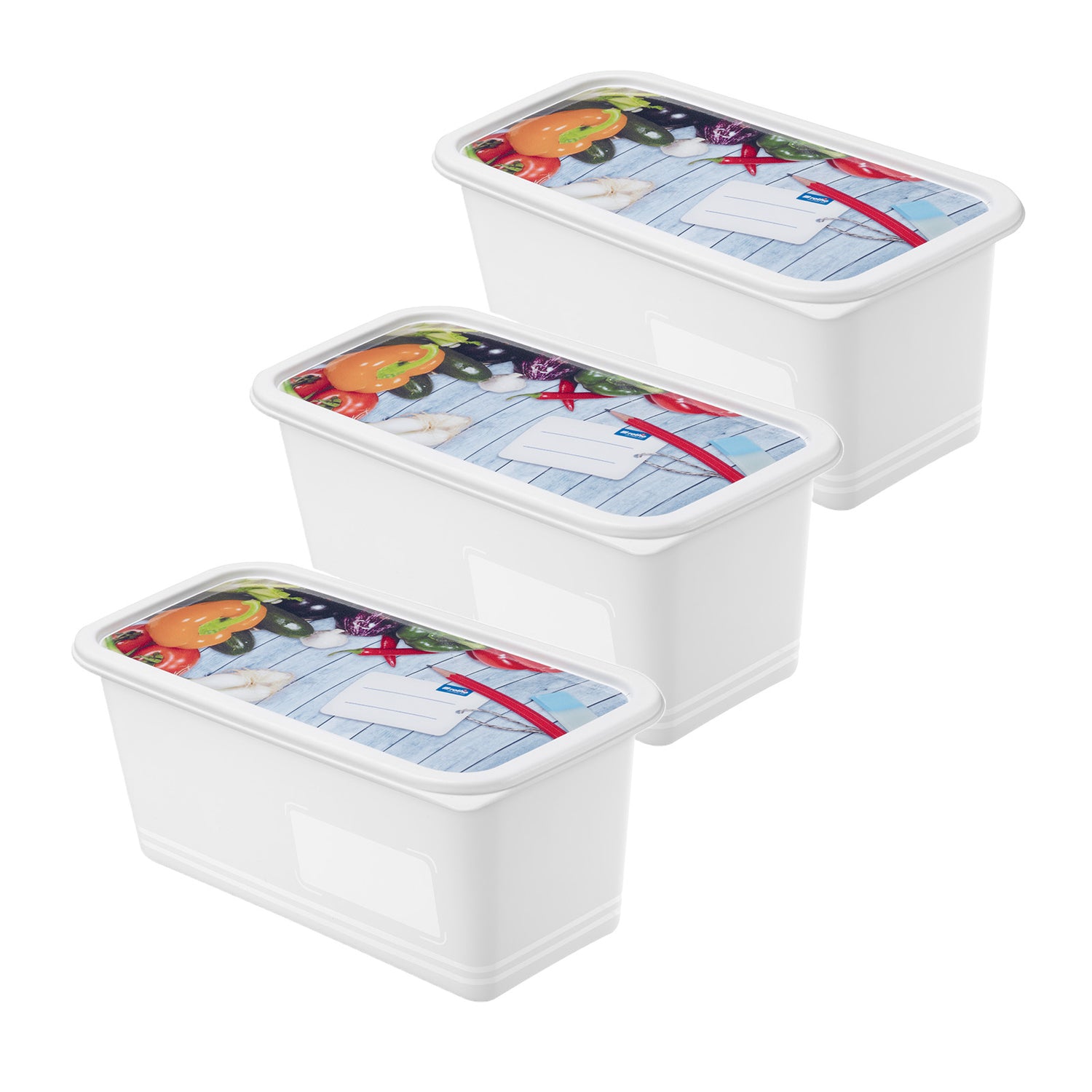 Set of freezer boxes 3 x 1.5 l DOMINO