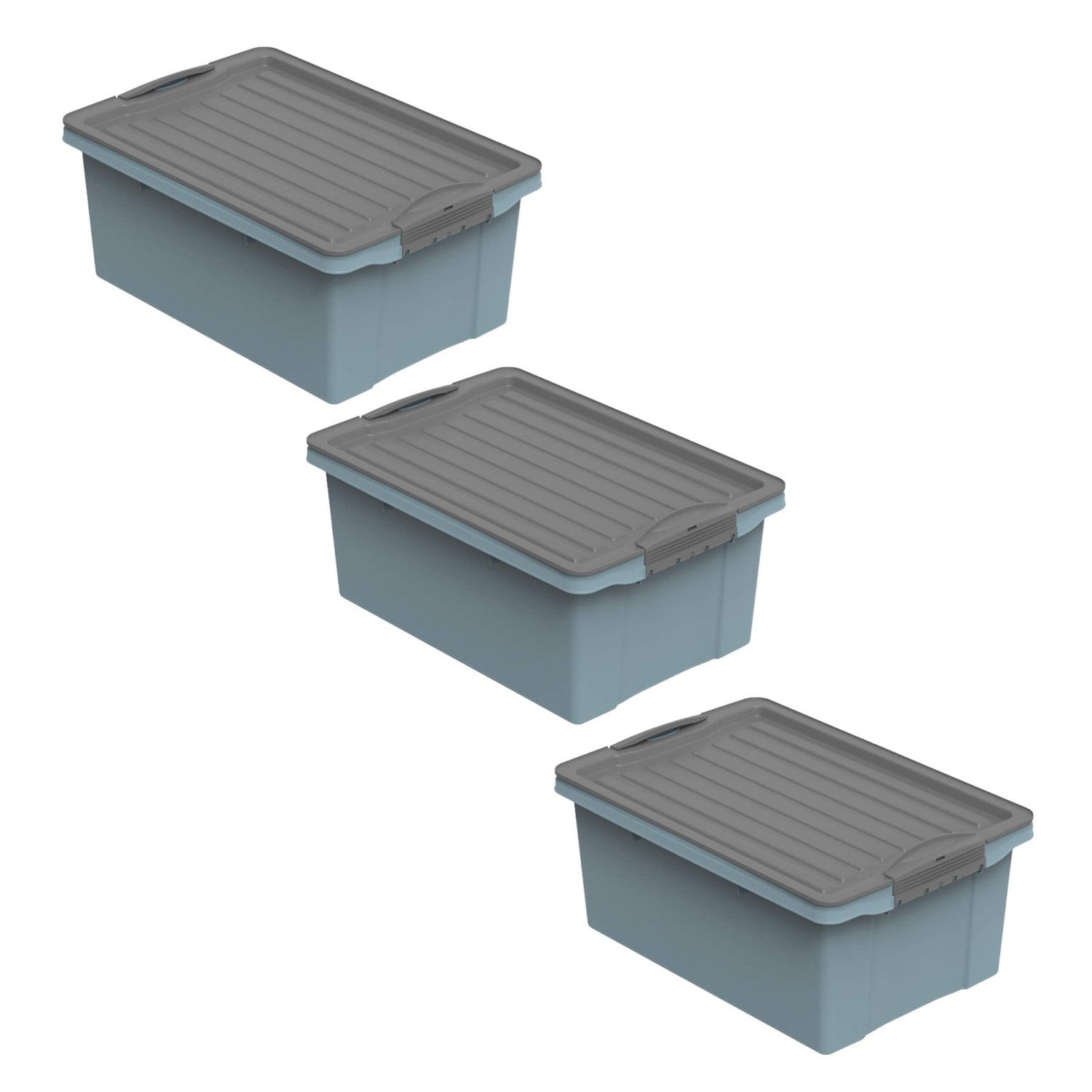 Set di 3 Scatole Sovrapponibili 13 l COMPACT