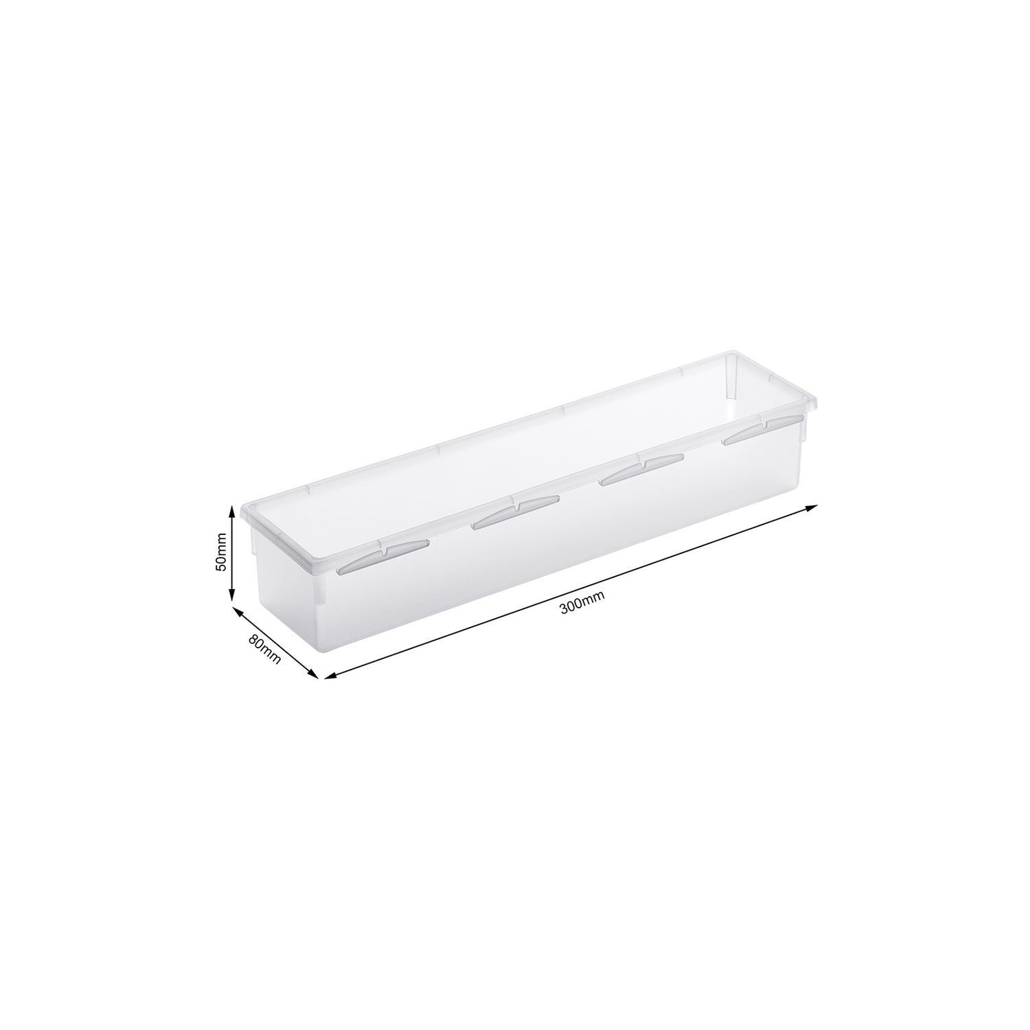 Sistema portaoggetti 30 x 8 cm BASIC