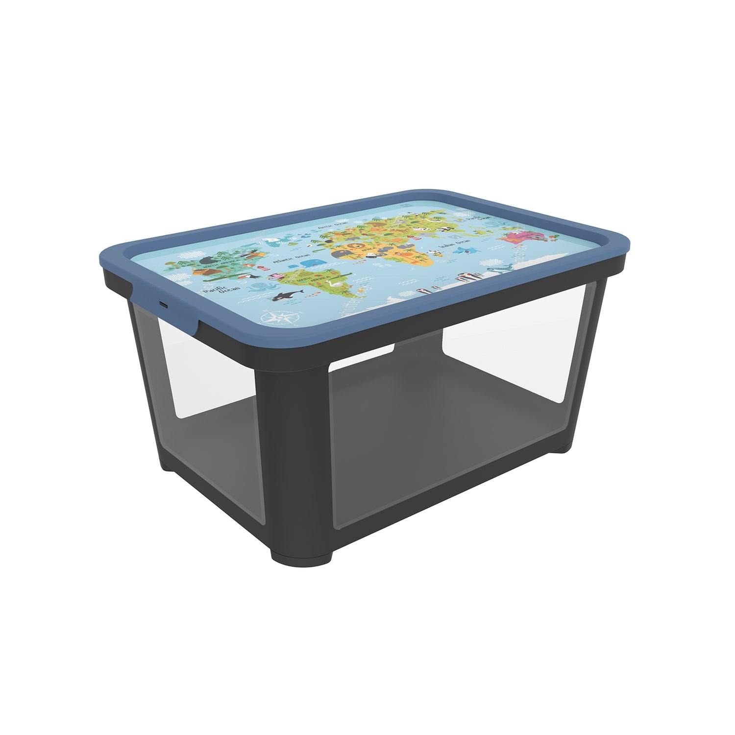 Pudełko w komplecie z designerską pokrywą 45 l ALBRIS