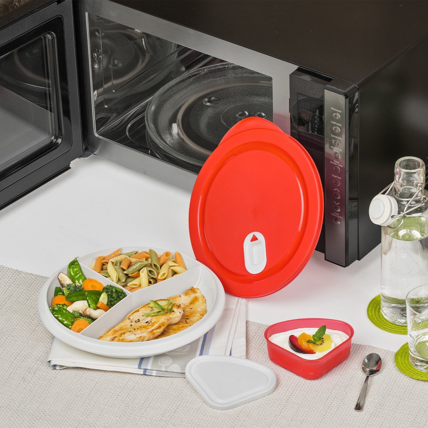 Mikrowellen Teller XL, 1,2 l CLEVER