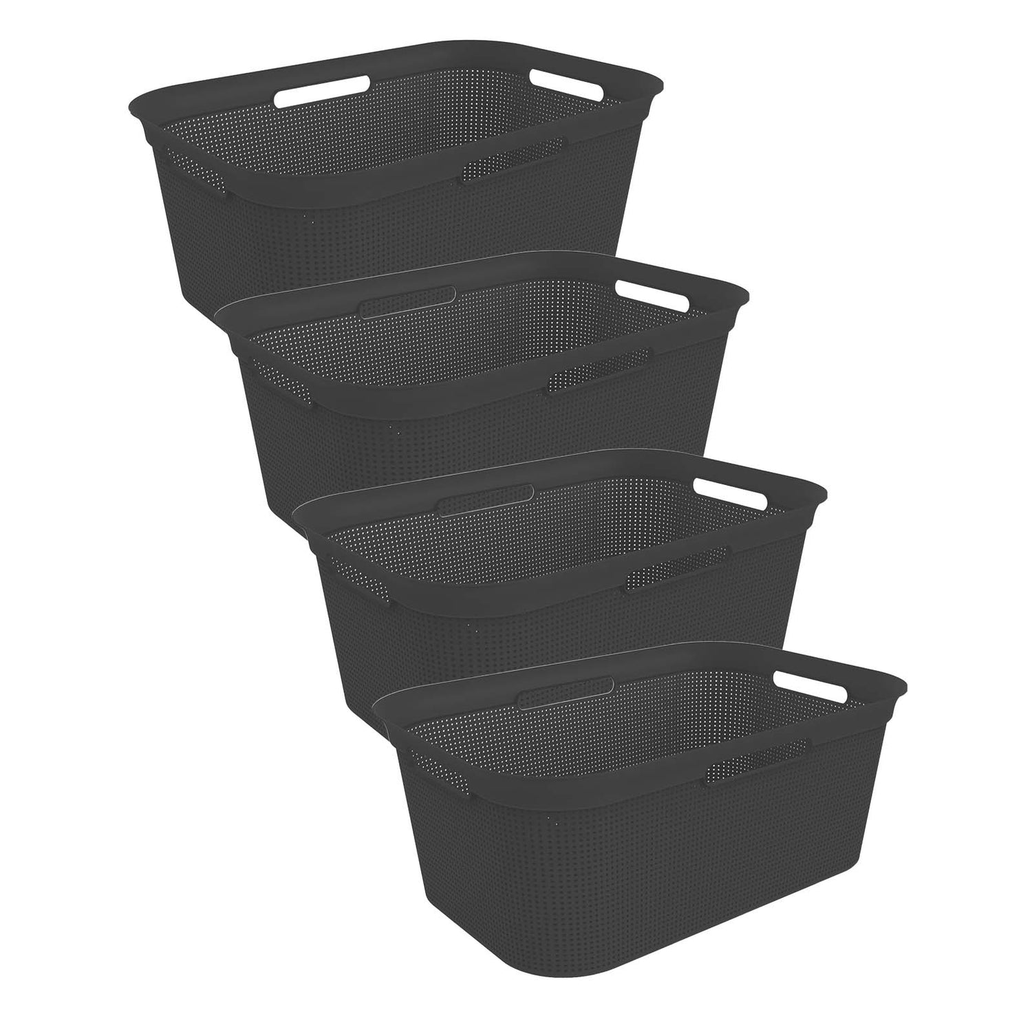 4er Set Wäschekorb 41 l Brisen