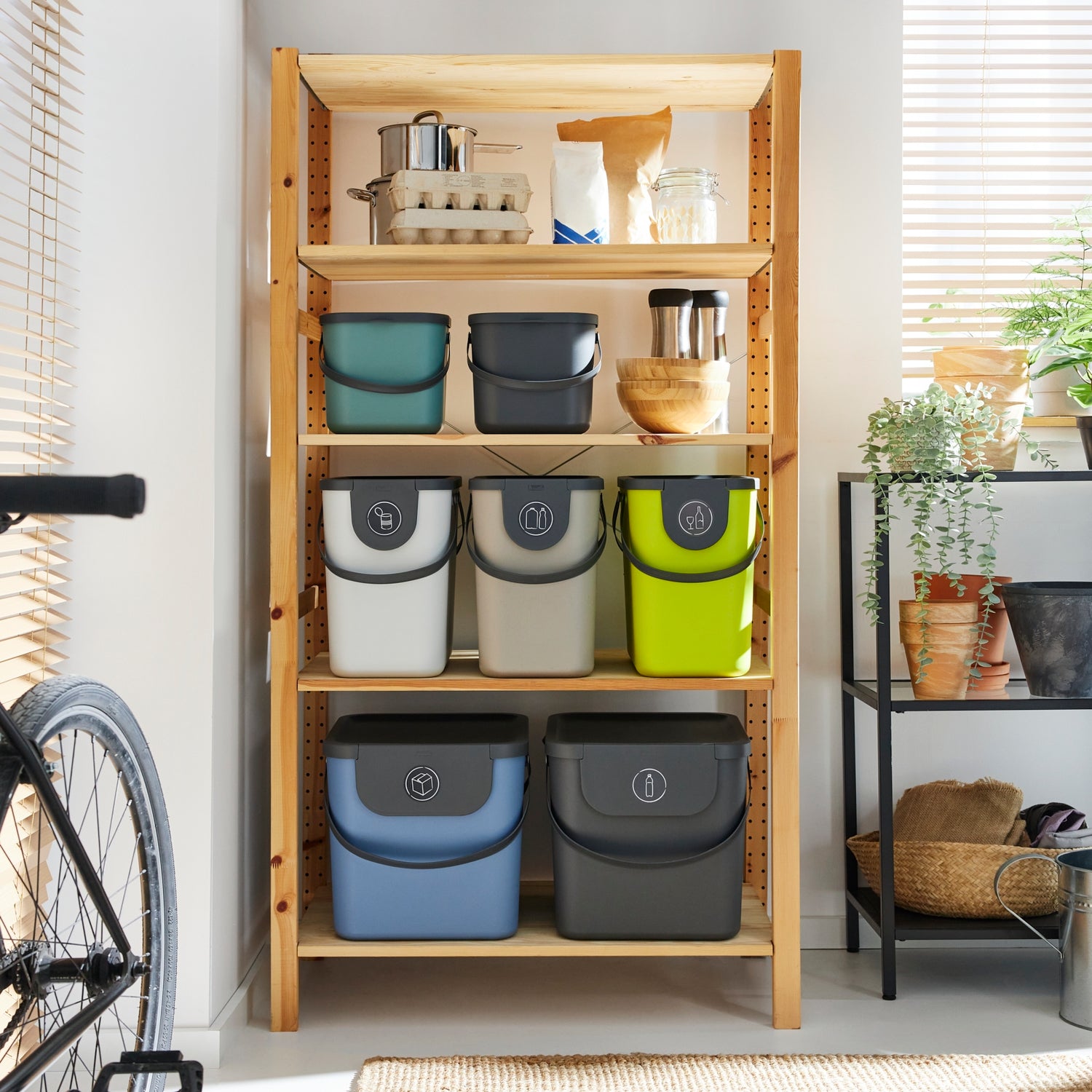 2er Set Recycling Müllsystem 40 l ALBULA
