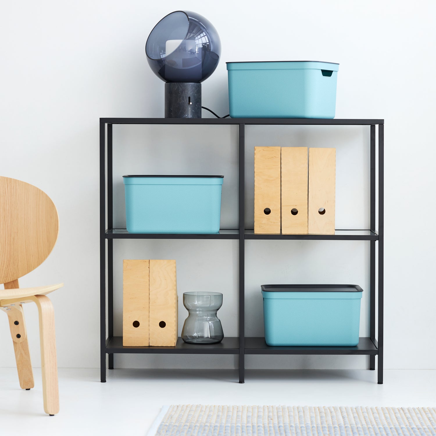 Set 3 pz Contenitore Deco con coperchio A4 15 l JIVE