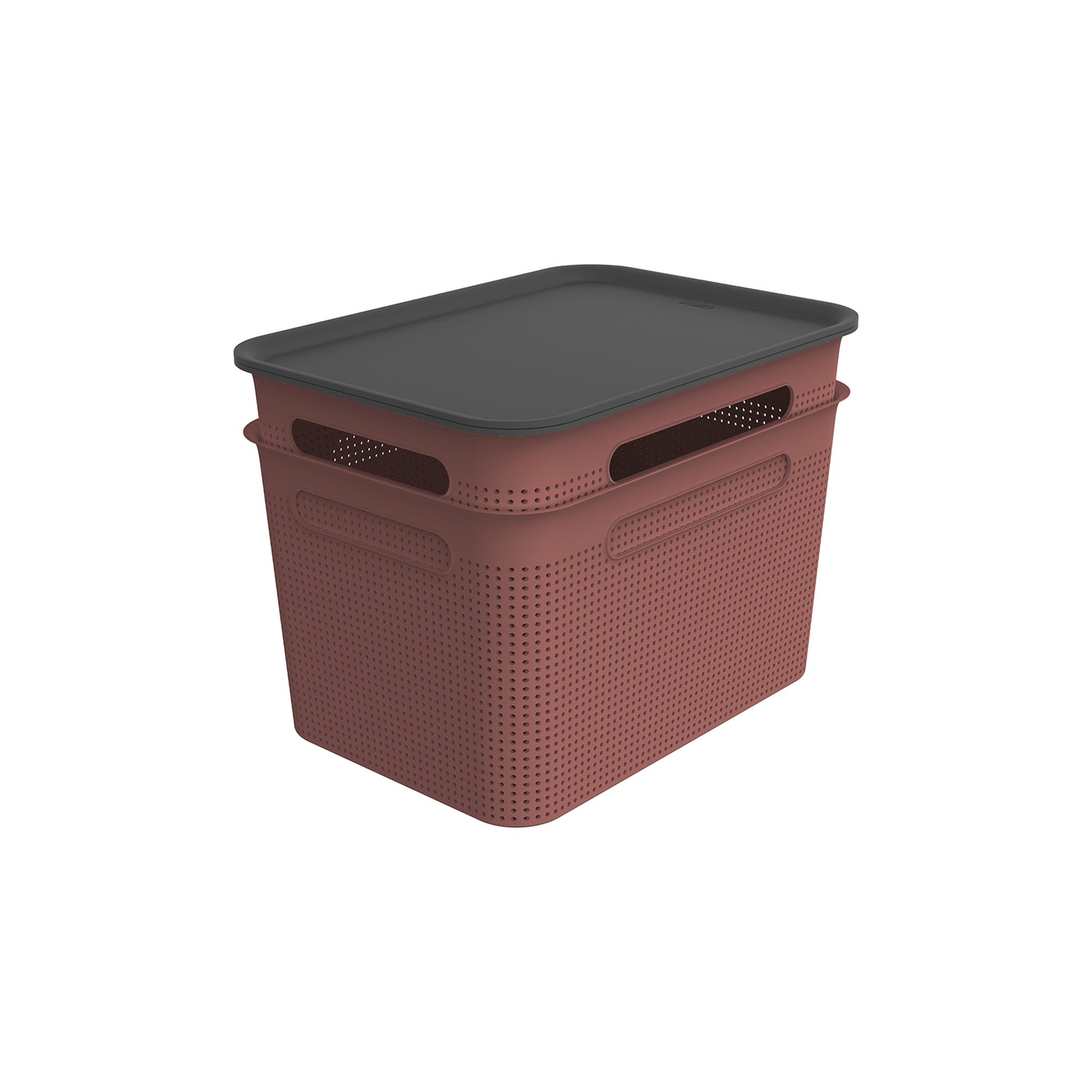 Baskets With Lids Set Square 16L l BRISEN