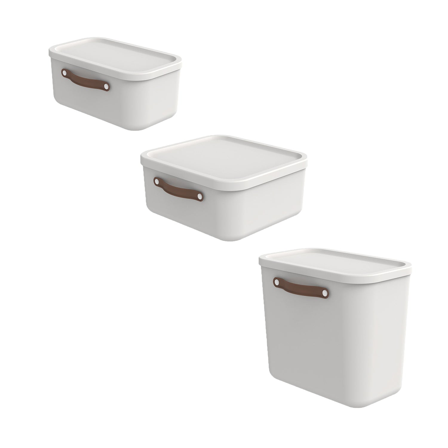 3-piece Set of Small Storage Boxes MALOJA