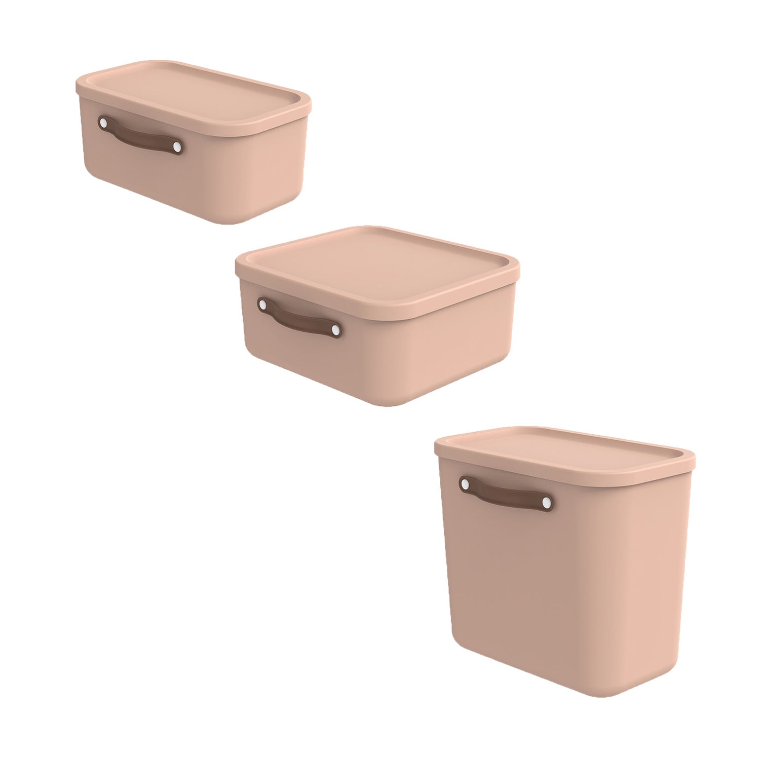3-piece Set of Small Storage Boxes MALOJA