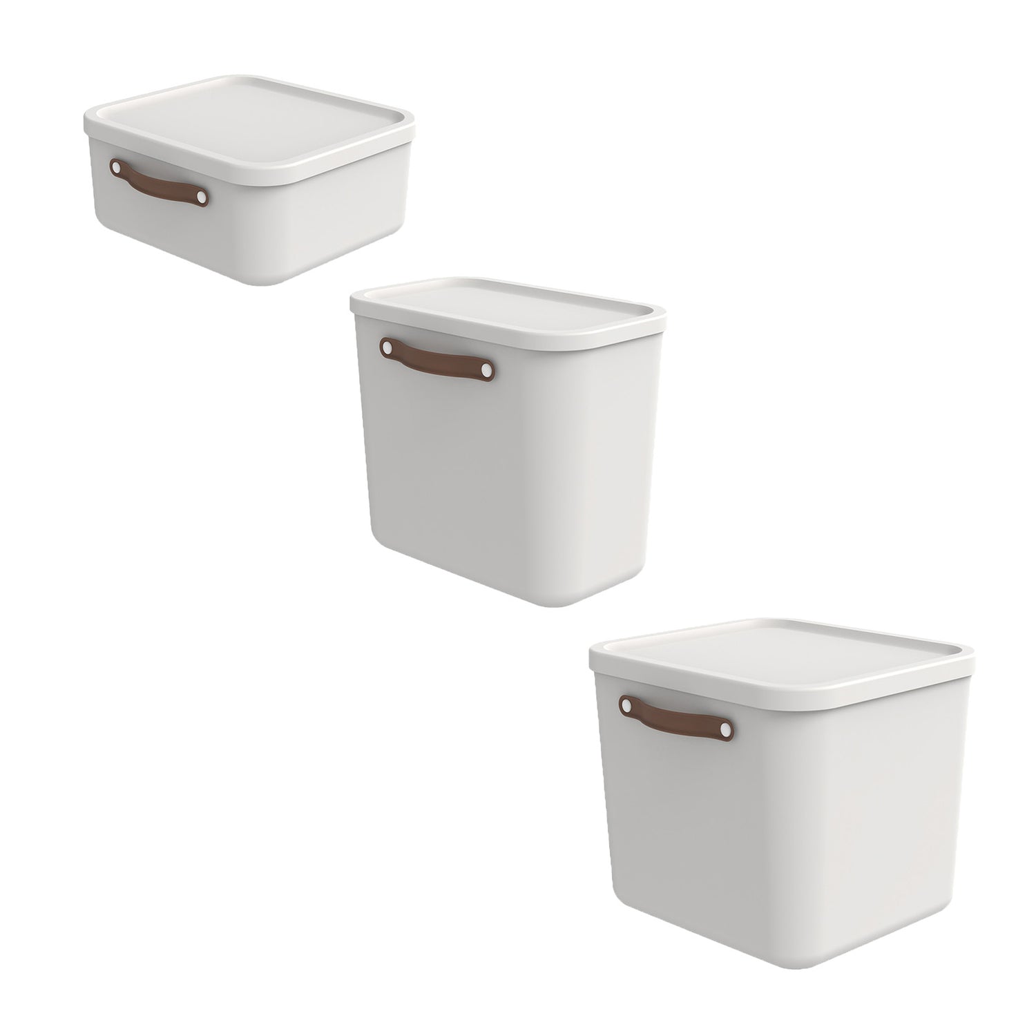3-piece Set of Large Storage Boxes MALOJA