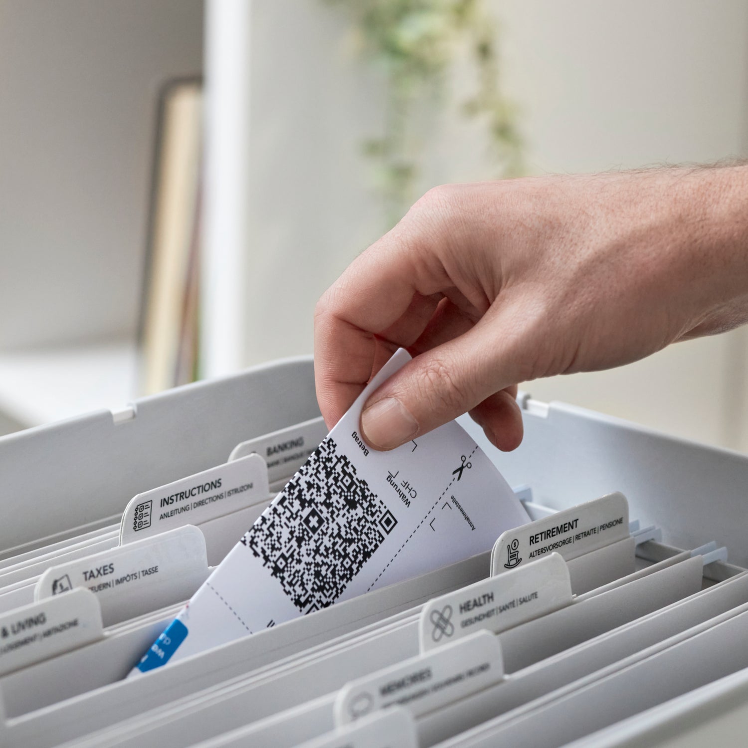 Organisation der Akten durch die Achivbox