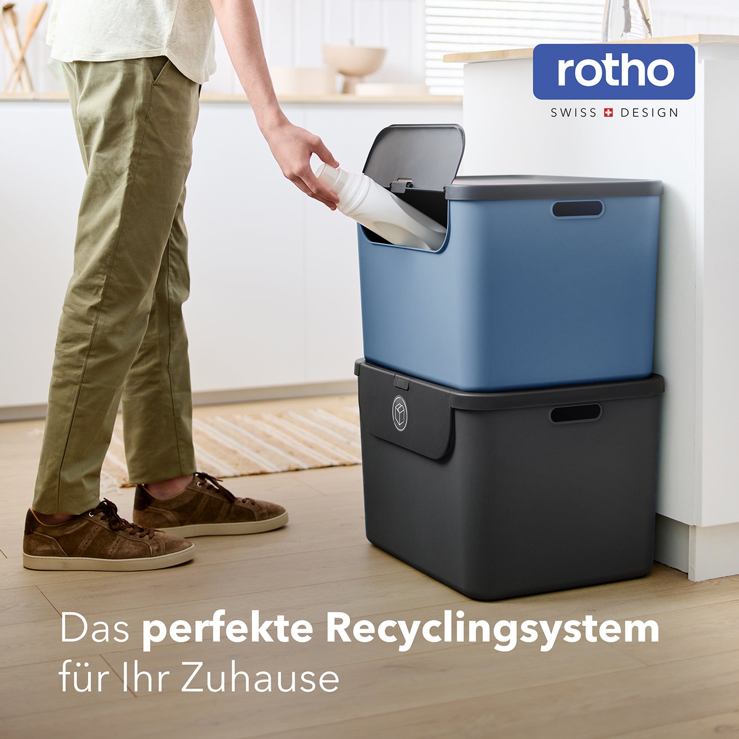 Recyclingbehälter 55 l - 2er Set ALBULA