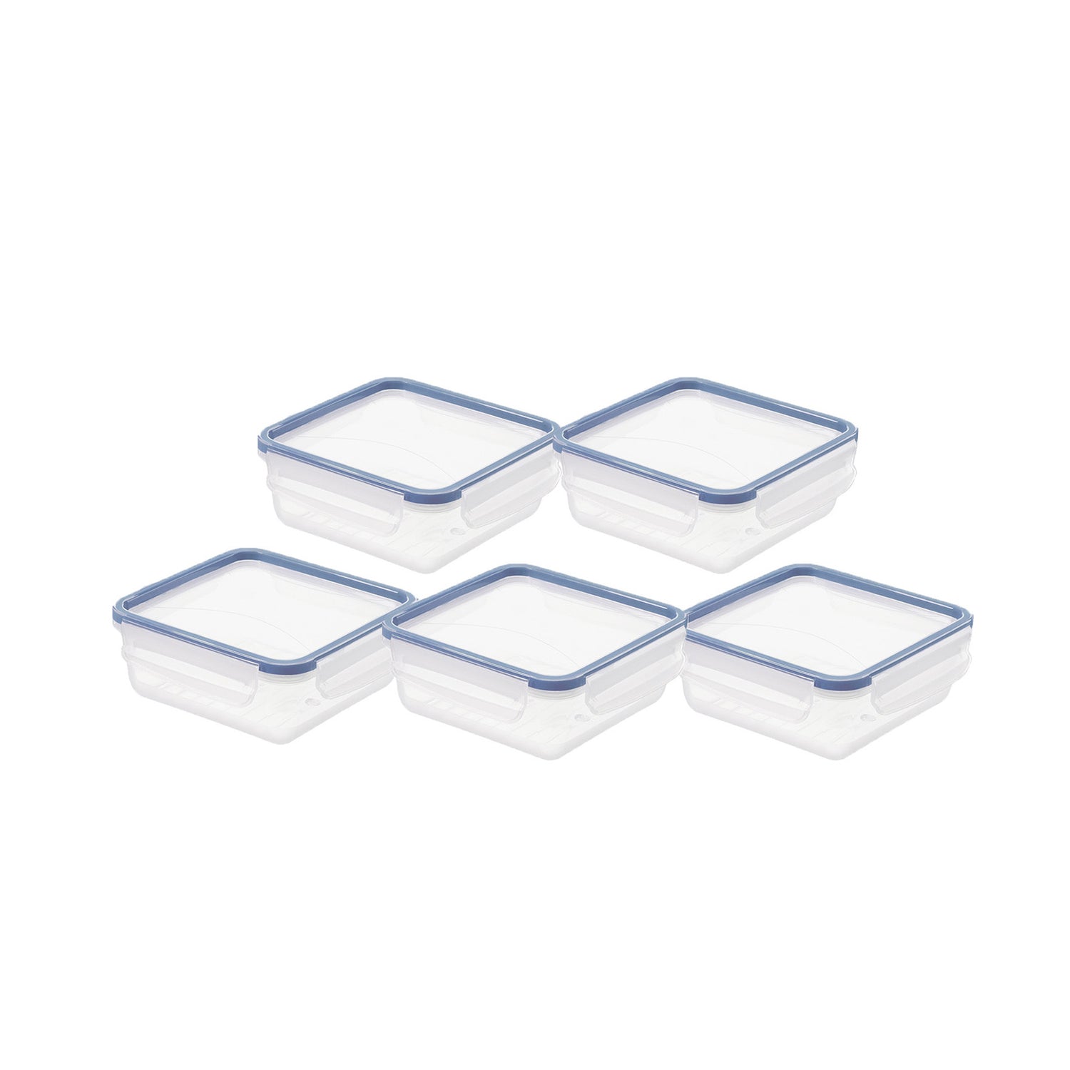 5er Set Kühlschrankdose 0,8 l CLIC & LOCK