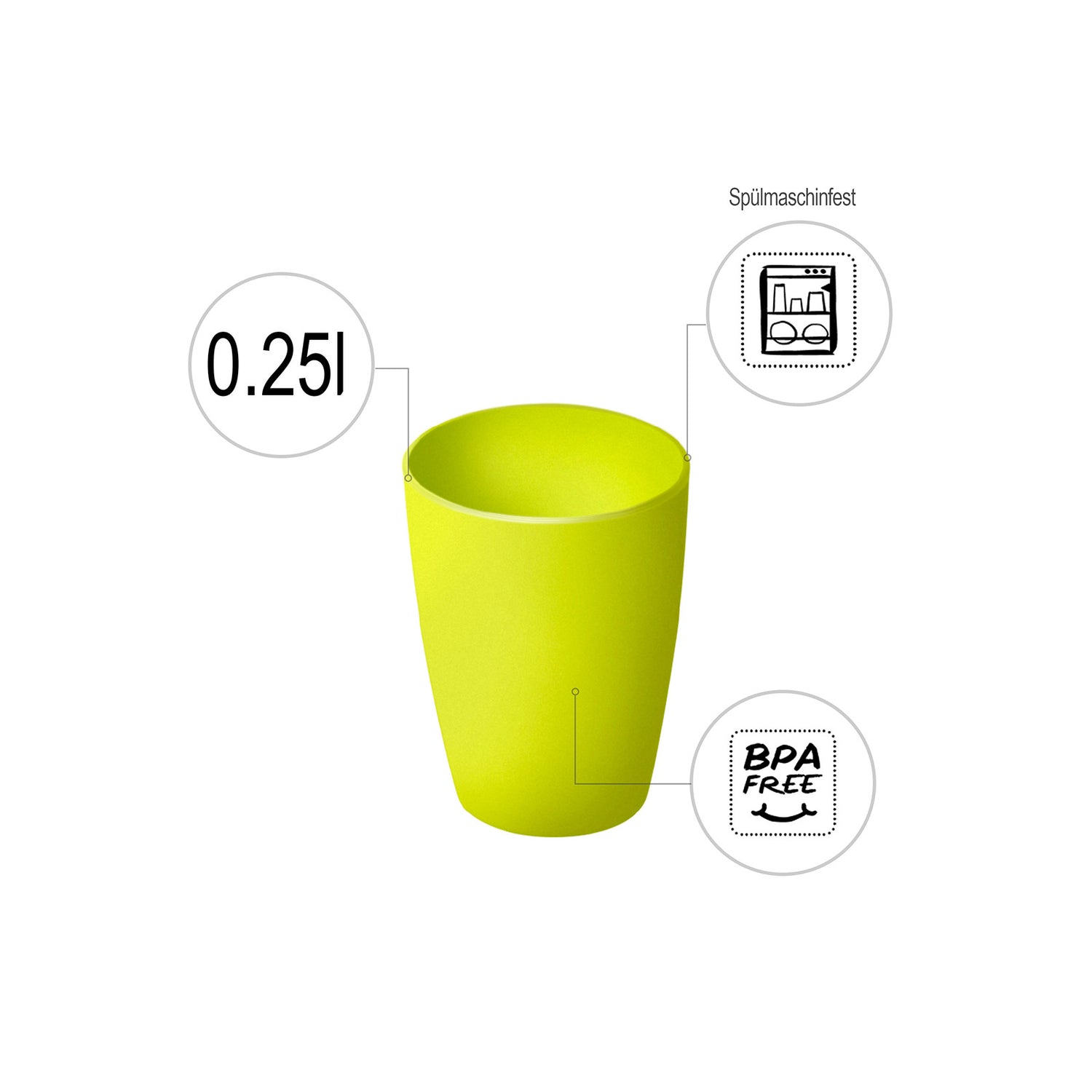 Trinkbecher 0,25 l CARUBA