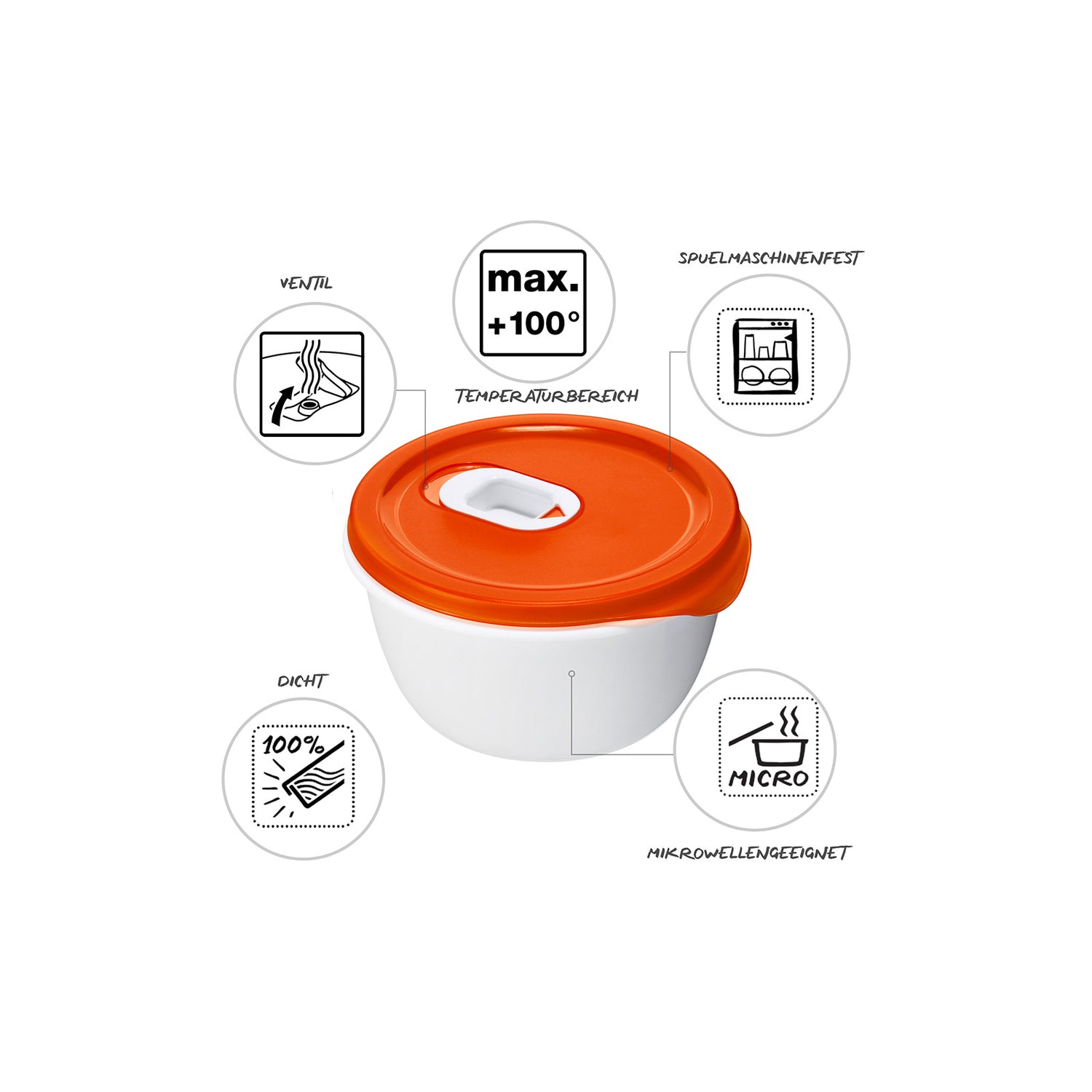 Microwave Bowl 0.8L l MICRO CLEVER