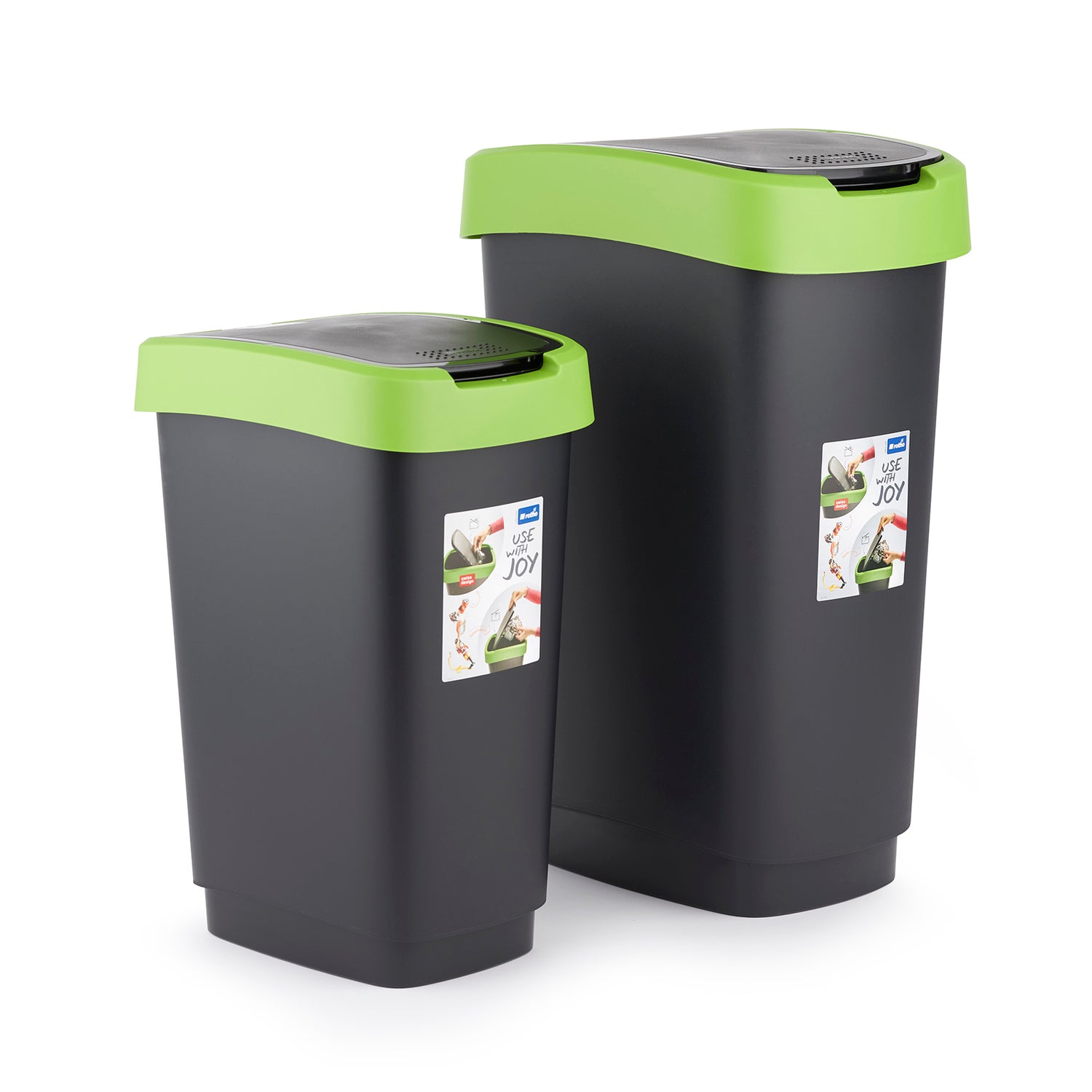 Pattumiera con coperchio basculante 50 l TWIST