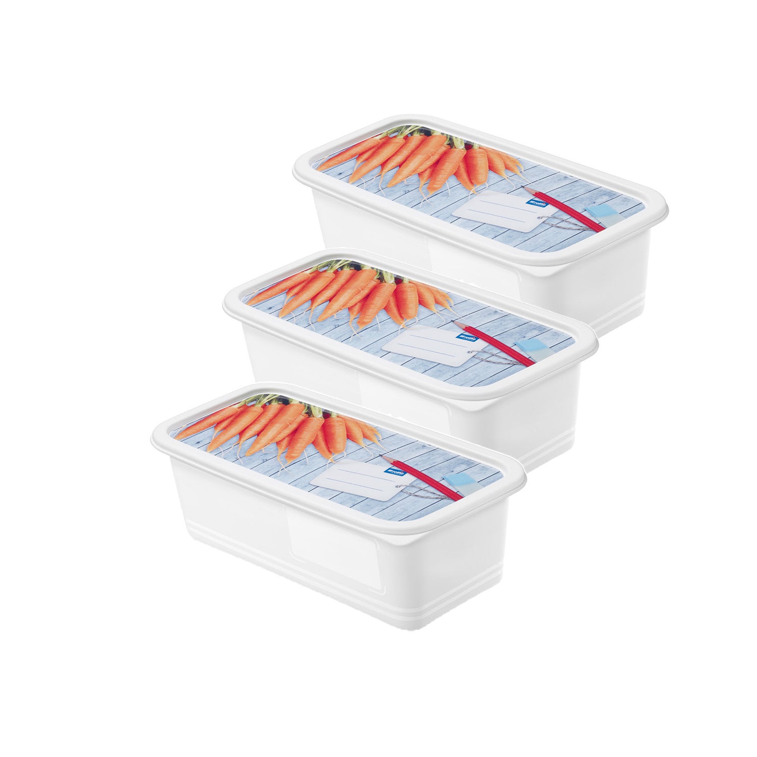 Set of freezer boxes 3 x 1.2 l DOMINO